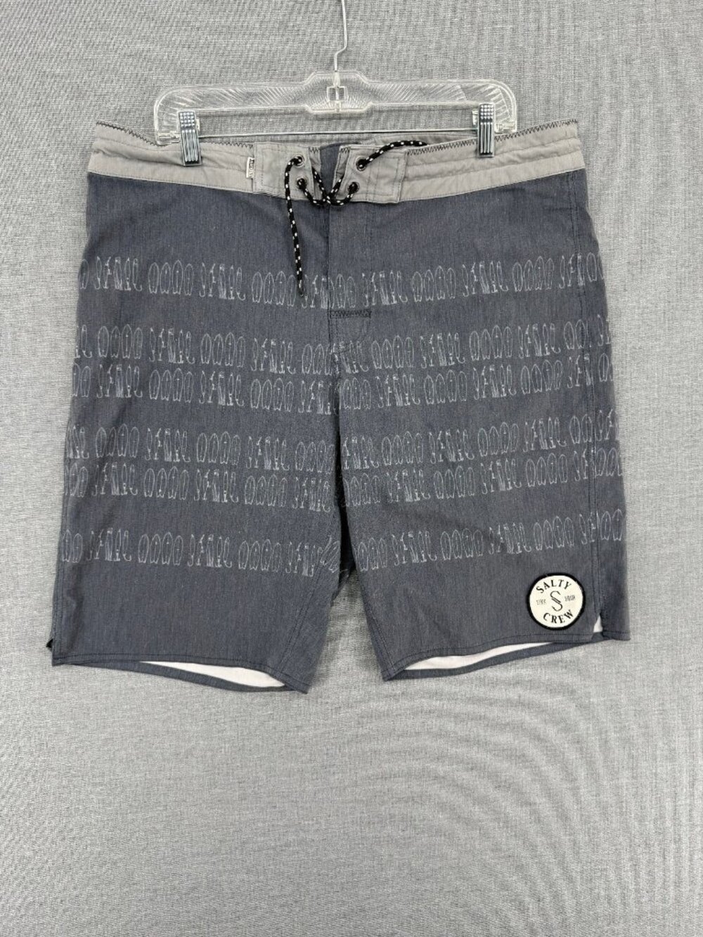 Salty Crew Board Shorts Mens 38 10" Surf Board AOP Swim Trunks Pocket Drawstring